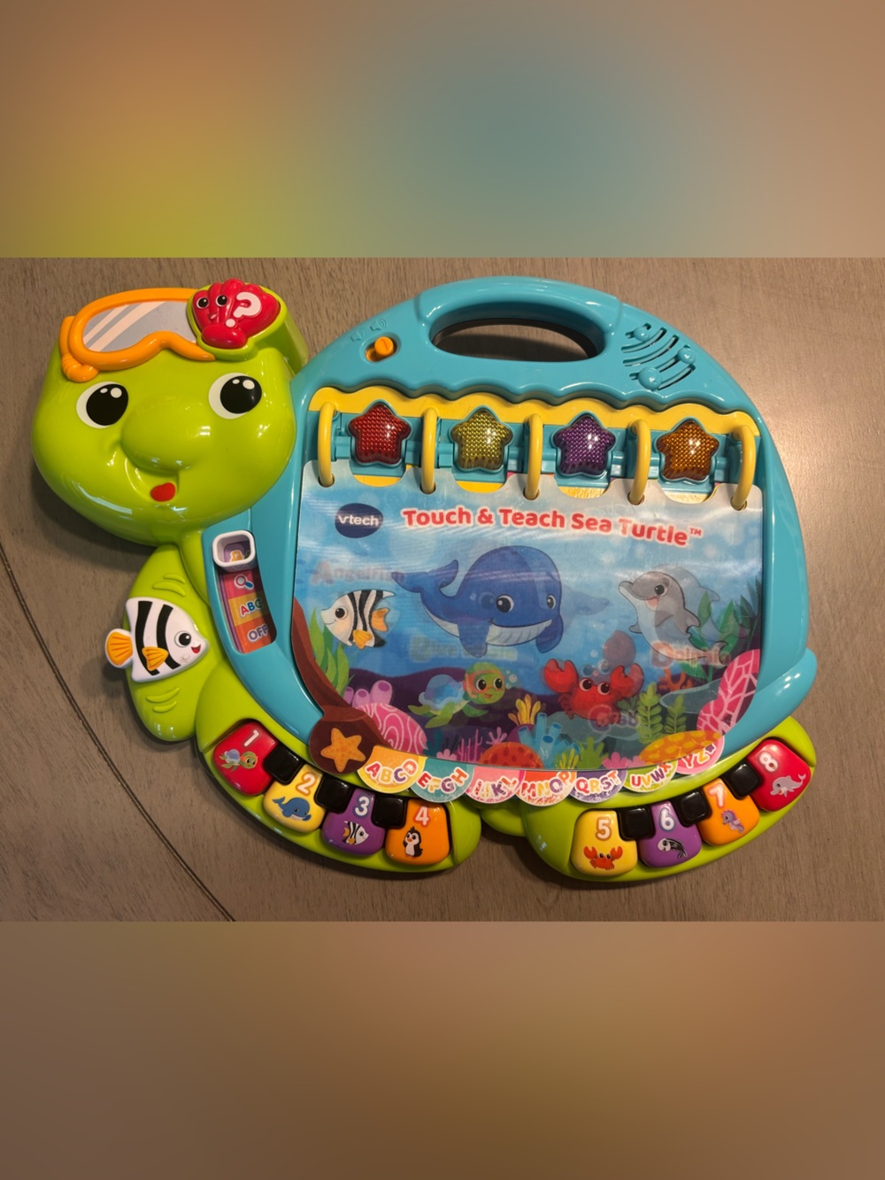 VTech Touch & Teach Sea Turtle Learning Toy - Green and Blue